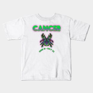 Cancer 4b Turquoise Kids T-Shirt